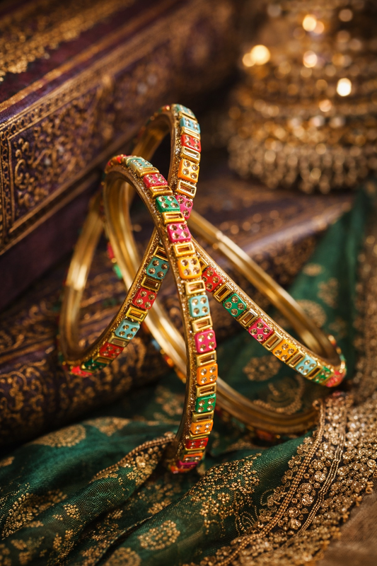 multicolour bangles set