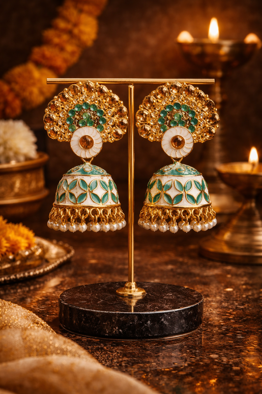 Pooja jhumkas