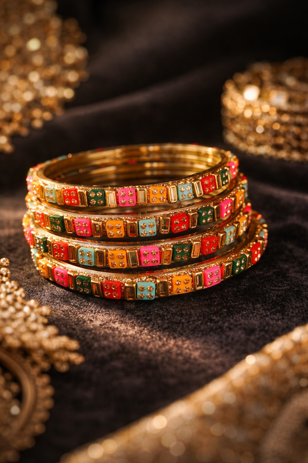 multicolour bangles set
