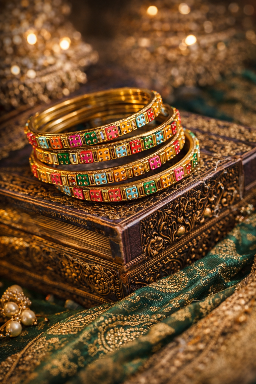 multicolour bangles set