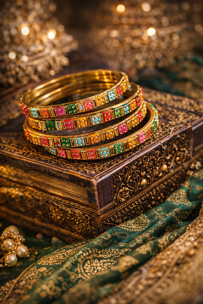 multicolour bangles set