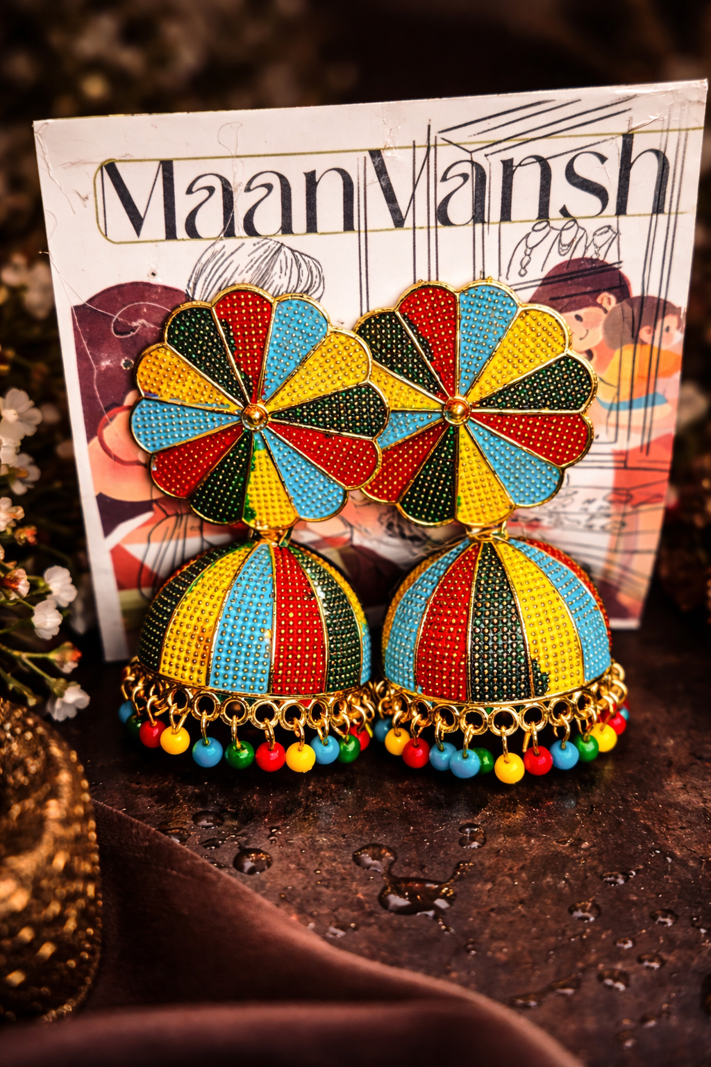 Multicolour earing