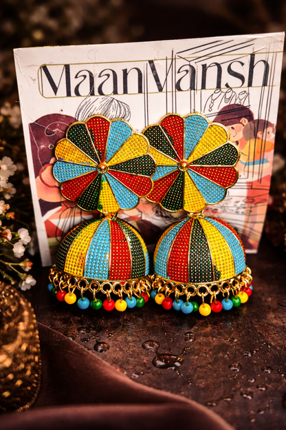 Multicolour earing
