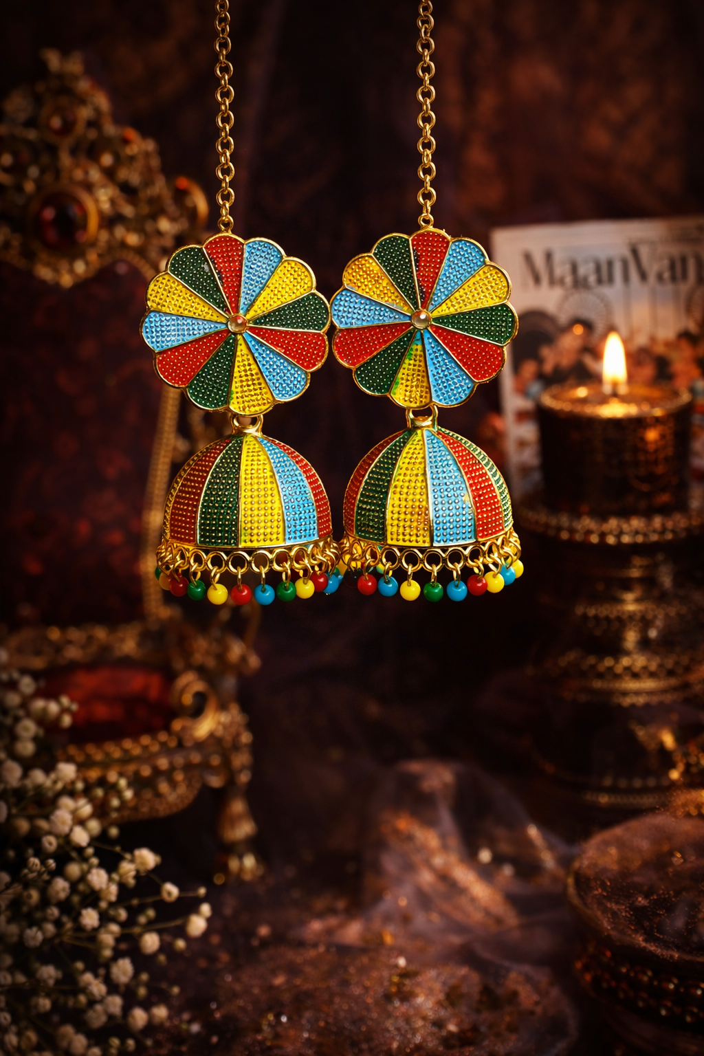 Multicolour earing
